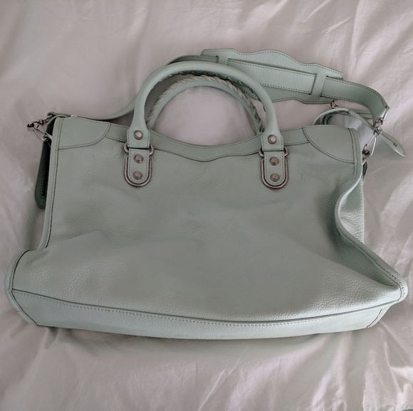 SOLD! BALENCIAGA Metallic Edge City Vert Anis - Picture 6 of 7